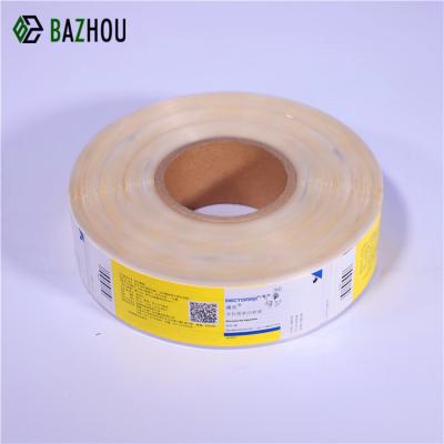 China Waterproof 3 Layer Sticker Fold Labels Double Layer Barcode Sticker Peel Off Label for sale