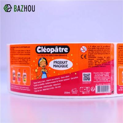 China Waterproof Multilayer Labels Printing Adhesive Stickers Labels Double Fold Peel Off Stickers for sale