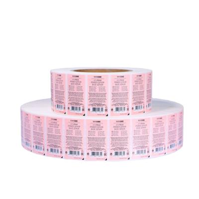 China Waterproof Expandable Labels Peel And Reveal Sticker Laminated Leaflet Labels Plastic Skin Off Stickers for sale