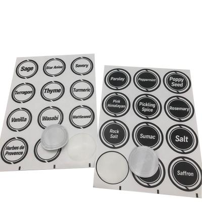 China Custom Customized White 2inch Circle PVC Vinyl Waterproof Stickers Labels Printed Sheet Packing Box Sealing Adhesive for sale