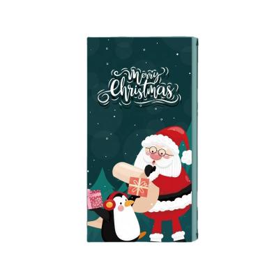 China Merry Christmas Stickers 5x10cm Cute Waterproof Red Santa Labels Christmas Gift Decor Seal Stickers for sale