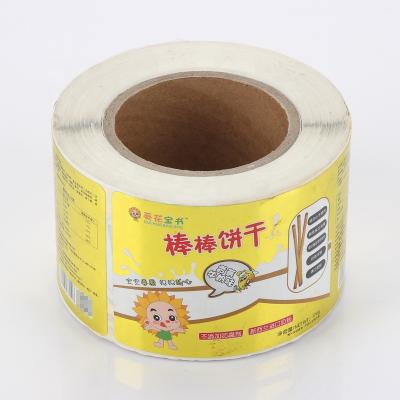 China Rectangle Food Waterproof Customized Self Adhesive Sticker Printing Vinyl Plastic Color Waterproof Labels for sale