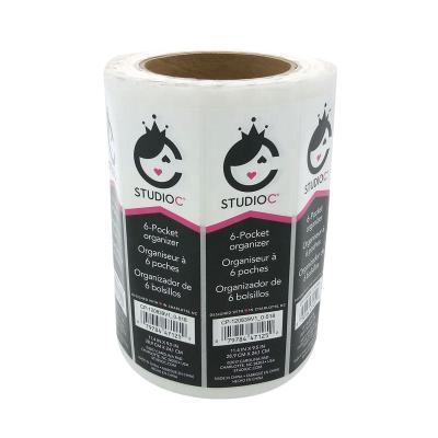 China Waterproof Customized Goods Packing Adhesive Stickers Roll Coated Paper Matte Package Label for sale