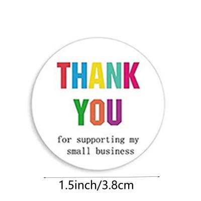 China Custom Merry Christmas Stickers Round Holiday Stickers For Christmas Thank You Greeting Cards Sealing for sale