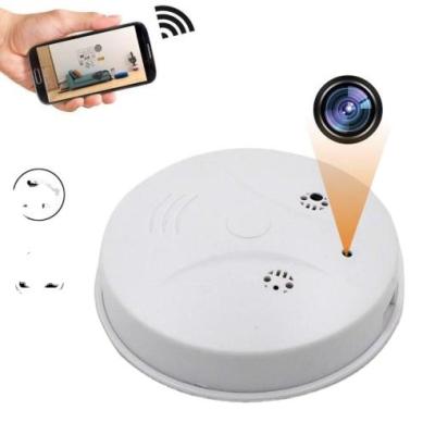 China Vandal Proof Wireless Nanny Smoke Detector Camera Wi-Fi 1080P Motion Detection IP Camera for sale