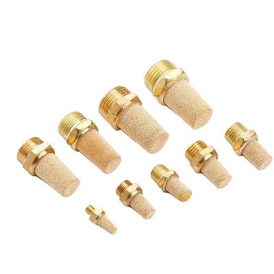 China Hotels Pneumatic Fit Brass Flow Control Muffler Air Exhaust Muffler for sale