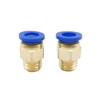 China PU/Hose PC Pneumatic Tube Nylon Connector Air Compressor Parts Straight Push In Pneumatic Fitting 1/2