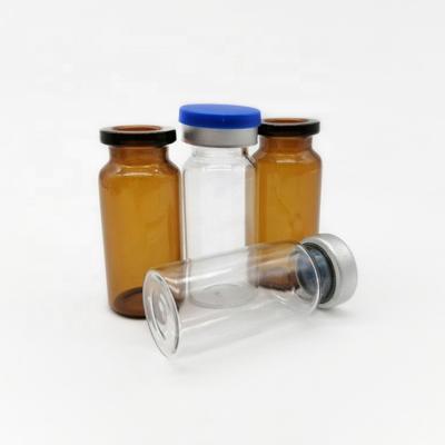 China Medicine 8ml Clear Injection Vial Bottles Short 10ml Glass Vials for sale