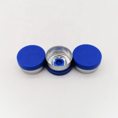 China Non Refillable Aluminum Plastic Caps 13mm Tear Off Caps For Injection Glass Vials for sale