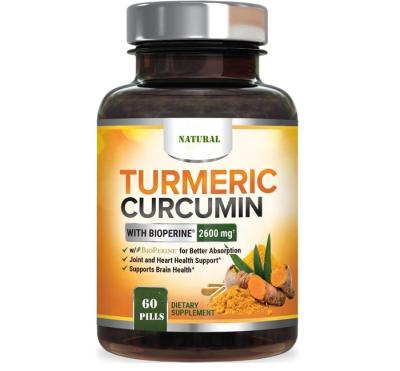 China Low Fat Natural Boost Immunity And Anti-Inflammatory Turmeric Supplements Turmeric Pills And Capsules for sale