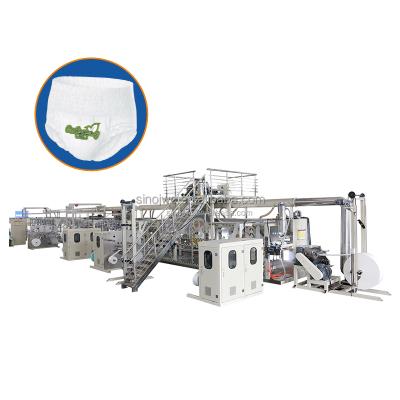 China Full Servo Full Automatic Factory Men Woman Adult Diaper Making Machine for sale