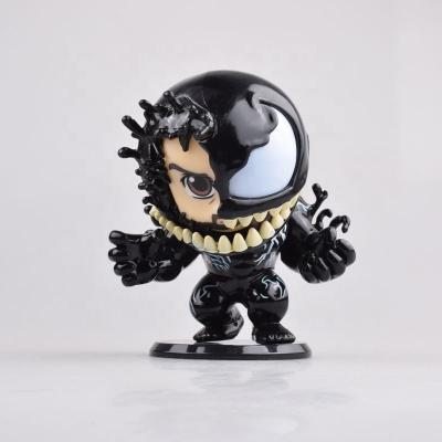 China Cartoon Toy Mini Shaking Action Number Lead Toys Venom PVC Doll Deadly Guardian Boxed Action Anime Figures for sale