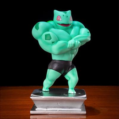 China Decorations Fascinating Muscle Frog Seeds, Interesting Action Doll Models, Gifts For Kids, Dress Up Pokemon Bodybuilding for sale