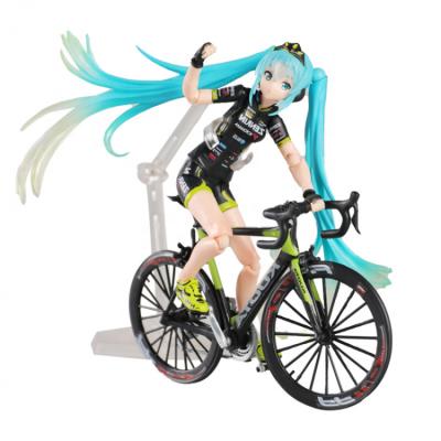 China Cartoon Lovely Young Toy Japan Anime Girl TeamUKYO With Bike Action Number for sale