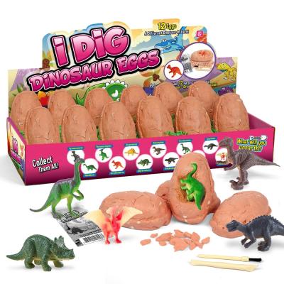 China Diy Funny Toy Hot Sell Educational Toys for Kid and Adult Exploration Excavation Dinosaur Egg Kits for sale