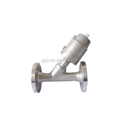 China General Y Type Seat Angle Piston Pneumatic Control Flange Valve Made In China Factory for sale