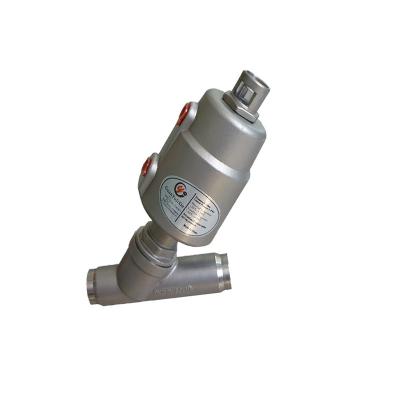 China CF8M Stainless Steel SS304/SS316 Angle Seat Pneumatic Valve for sale