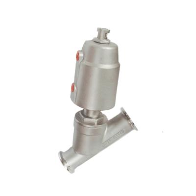 China SS304 Pneumatic Angle Seat Valve For Sewage Equipment Nitrogen Digital Control Valve for sale