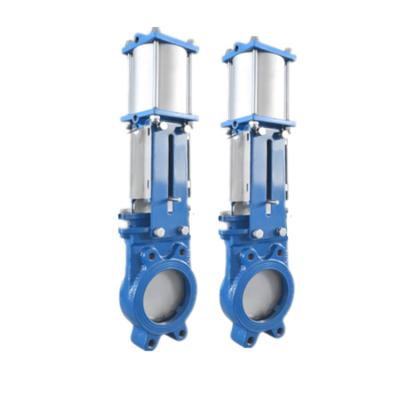 China General Cast Steel Material Pneumatic Seat Knife Type Gate Valve China Factory for sale