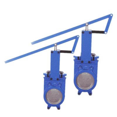 China General Lever Knife Shape Gate Valve With GGG40 Body PN10 for sale