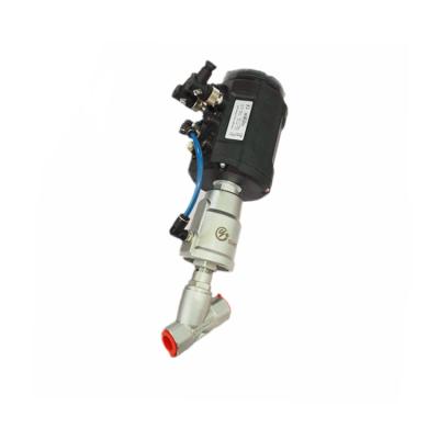 China General Positioner Intelligent Control Porcelain Angle Seat Pneumatic Valve for sale