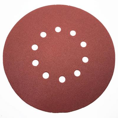 China Disc Paper 9 Inch 225mm Aluminum Oxide Hook & Loop Pad 100mm/115mm/125mm/180mm/230mm Abrasive Sanding Paint Wood Floors Drywall for sale