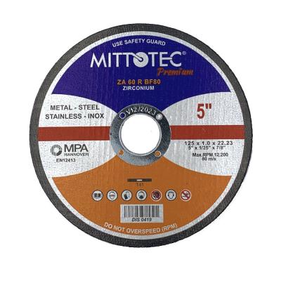 China Disc Inox 125X1.0mm Premium Abrasive Cutting Abrasive Cut Off Wheel 5