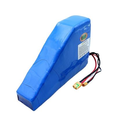 China Electric Bicycles/Scooters Triangle Shape Lithium Ion 52V 20Ah E-Bike Battery Giant Bicycle Ebike Battery Pack for sale