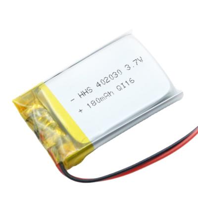 China Mini Rechargeable Toys HHS 402030 Li-ion Polymer Battery 3.7v 180mAh Battery 042030 for sale