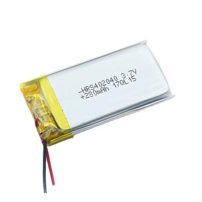 China Toys Top Wholesale 3.7V 400mah Li Polymer Battery 402050 Lithium Ion Polymer Rechargeable Battery 3.7V 400mah for sale