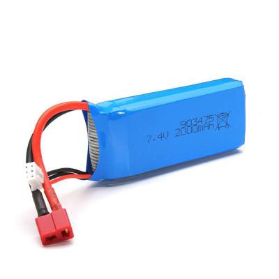 China Rechargeable Toys Maintenance Battery 7.4V Lipo Ultra Thin Battery for sale