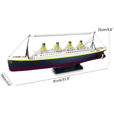 China NQD 757 RC Model NQD 757 RC Boat 1:325 Scale Titanic 80CM Large Classic Cruise Ship Fully Proportional High Simulation Sea Toys for sale