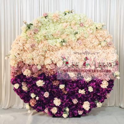 China Wedding Party Event Decoration BD-FL021 New Round Pink Wedding Backdrop 200cm For Event Decoration / Fiesta Decoracion Mariage de Fondo Flores Boda for sale