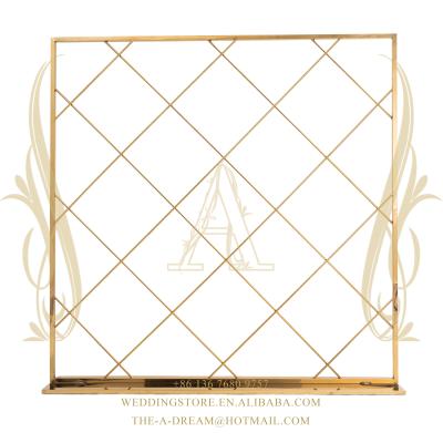 China Wedding/Wedding Fondo Evento Boda From The A Cross Backdrop BD-SS014 Stainless Steel Chandelier Gold Party Backdrop Dream Cross Store for sale