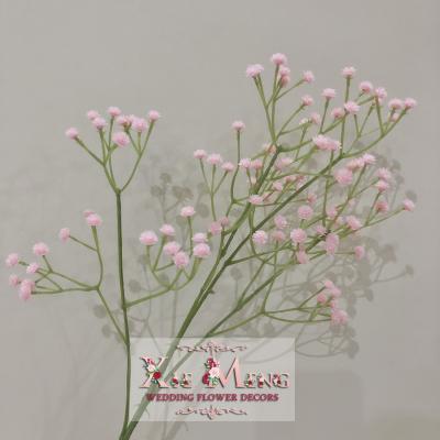 China XM-LSF108-4 Plastic Faux BabysBreath Rose 4 Stems For Table Flower Runner Centerpiece Layout/Flores Artificiales Mariage Fleur for sale