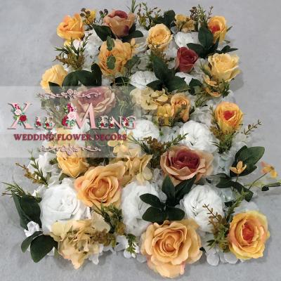 China Wedding Decoration TAD-FLP012 3D Flower Panel 40*60cm For Event Flower Backdrop / Flore Boda From XieMeng Orange Flower Wedding Backdrops for sale