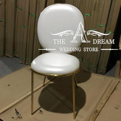 China Modern Gold DC-SS021 Wedding Garden Dining Chairs For Banquets And Hotel Furniture Silla Boda Hotel From The A Dream Wedding Store for sale