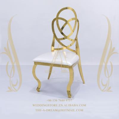 China DC-SS024 Modern Luxury Gold Wedding Dining Chair Silla Boda Banqueta Mariage From A Dream Wedding Store for sale