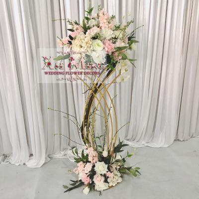 China Pink Table Decor TAD-CEN-FL022 Wedding Flower Tree Centerpiece Decoration Flore Centro The One Store / XieMeng Dream Flower Wedding Decor for sale