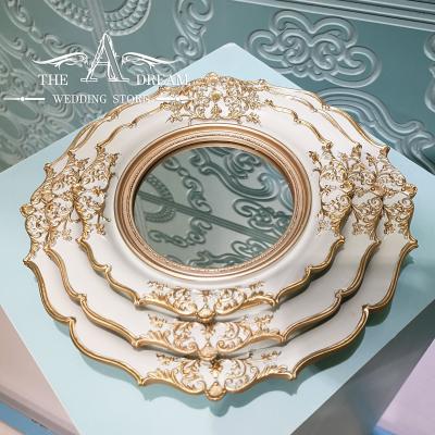 China Luxury Mirrored Candy Dishes Set Luxury Wedding Dishes For Food Display From A Dream Wedding Store for sale