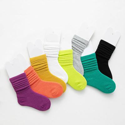 China Long QUICK DRY slouch socks for girls girl fluorescent color cotton crew slouch socks for sale