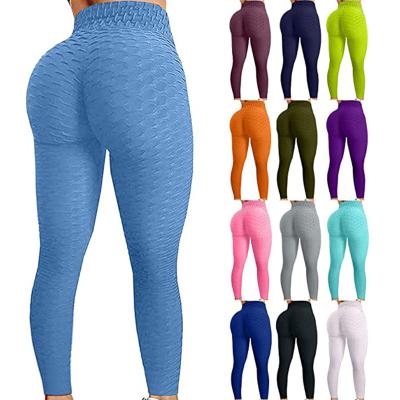 China High Waist Seamless Yoga Pants Womens Breathable Running Butt Lift Gaiters Honeycomb Legging for sale