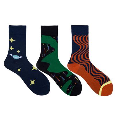 China QUICK DRY custom design high quality fun holiday digital printing socks with logo custom for sale