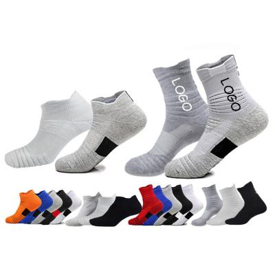 China High Quality Breathable No MOQ Custom Logo OEM Basketball Socks for sale