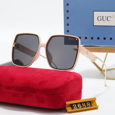 China 2022 fashion trend color tide brand sunglasses women's new fashion sunglasses men's sunglasses beautiful and handsome GUC2688 for sale