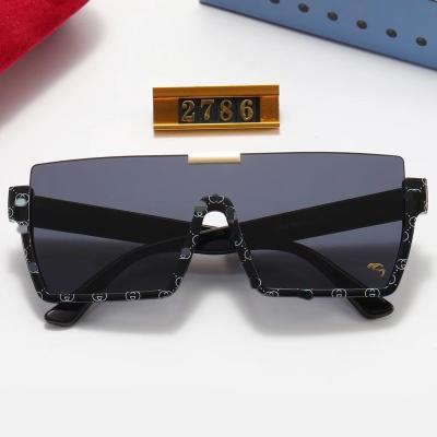 China 2022 fashion trend color tide brand sunglasses women's new fashion sunglasses men's sunglasses beautiful and handsome GUC2786 for sale