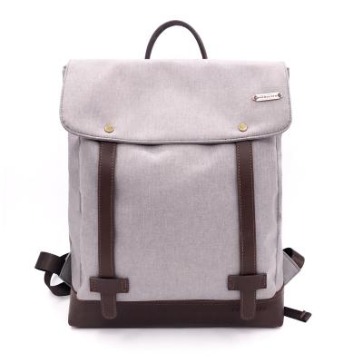 China Usb Anti-theft Charger Travel Casual Washed Men's Vintage Cuero Mochilas Backpack Canvas Customized Design Logo for sale