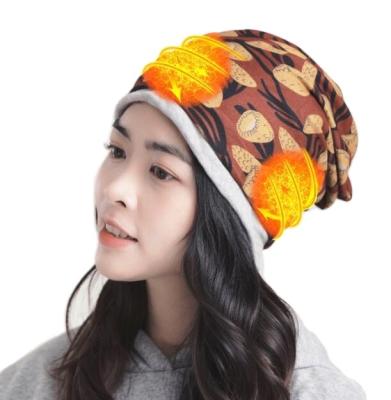 China JOINT Custom Soft Casual Electric Warming Women's Outdoor Sports Warmer Cotton Hat Wholesale Price OEM Hat for sale