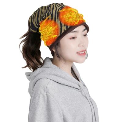 China COMMON Custom Winter 5v Unisex USB Rechargeable 3 Tier Beanie Hat Electric Heat Enthusiast for sale