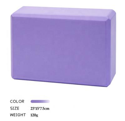 China Hot Selling Eco Friendly Wholesale Custom Logo Eco Friendly Yoga Block Eva Foam Large Solid Yoga Block for sale